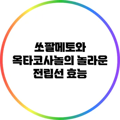 쏘팔메토와 옥타코사놀의 놀라운 전립선 효능