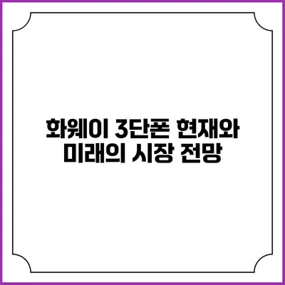 화웨이 3단폰: 현재와 미래의 시장 전망
